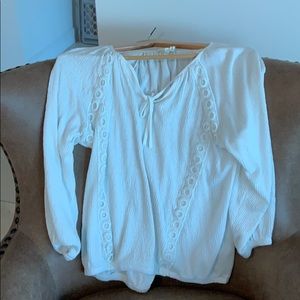 White cotton blouse